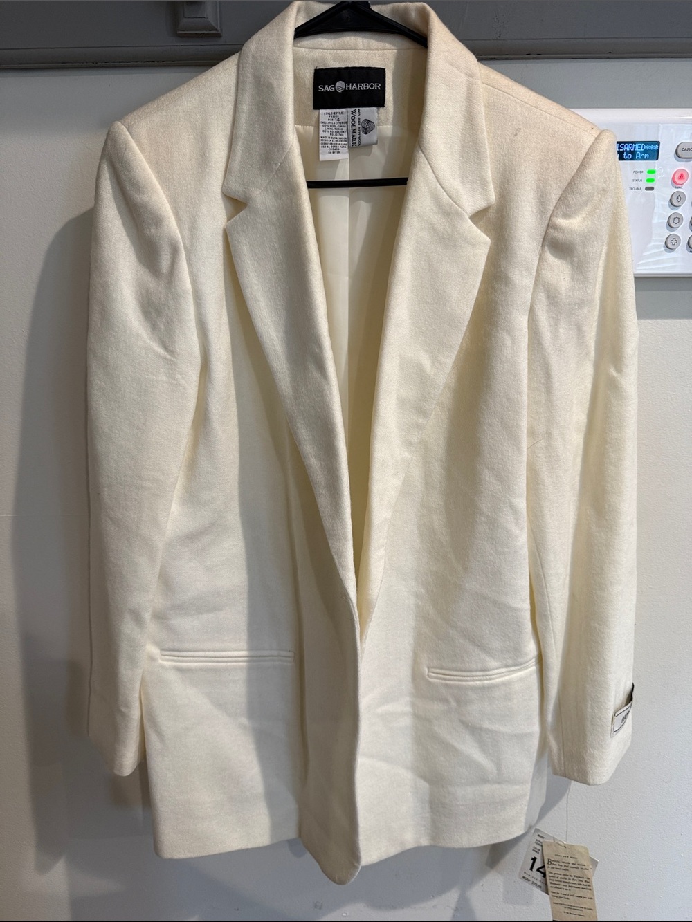 Sag Harbor Cream Tailored Blazer Jacket